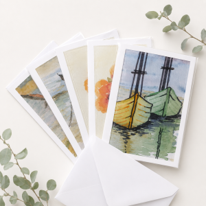 5 x A6 Original Watercolour Cards & Envelopes